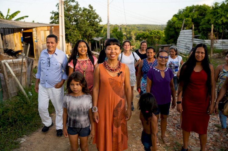 Vanda Witoto inicia campanha no Parque das Tribos para deputada federal
