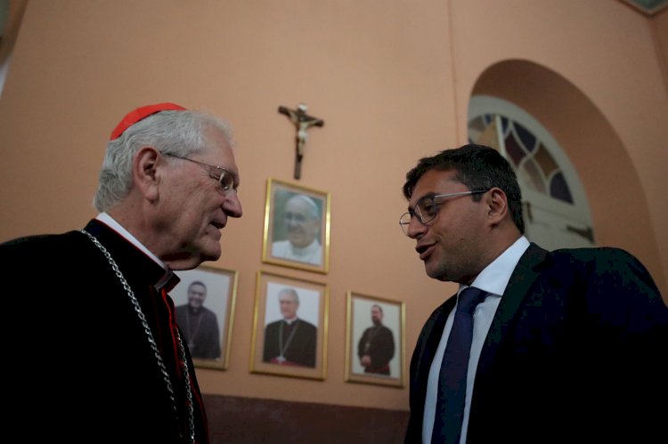 Governador Wilson Lima participa de evento de acolhida a Dom Leonardo Steiner, cardeal da Amazônia