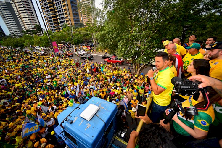 Deputado Federal, Capitão Alberto Neto reforça lema da campanha presidencial em ato cívico de 7 de setembro