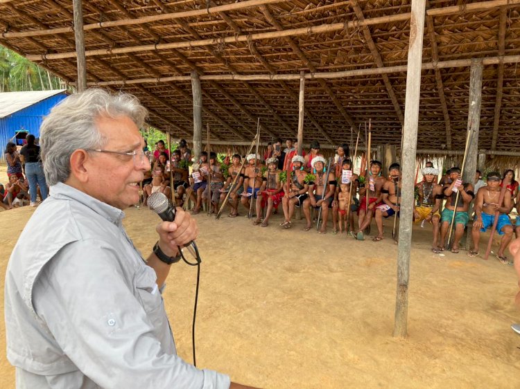 Pauderney é recebido com festa em comunidades indígenas e reforça apoio aos povos tradicionais