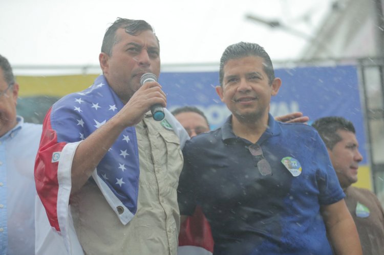 Sob forte chuva, João Luiz volta ao município de Borba para agradecer os votos nas eleições de 2022 e acompanhar o candidato ao Governo do Amazonas Wilson Lima