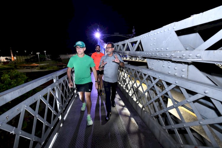 Prefeito David Almeida anuncia nova decoração e reforço na segurança da ponte Benjamin Constant