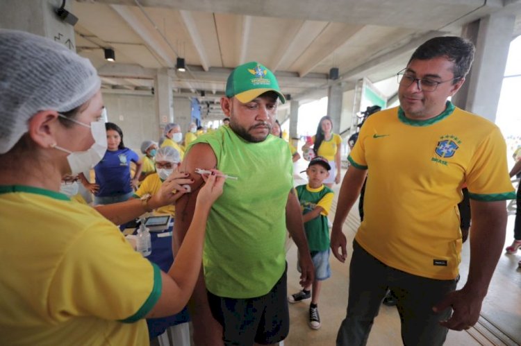‘Oportunidade para torcer e se imunizar’, diz Wilson Lima sobre transmissão do jogo do Brasil na Arena da Amazônia