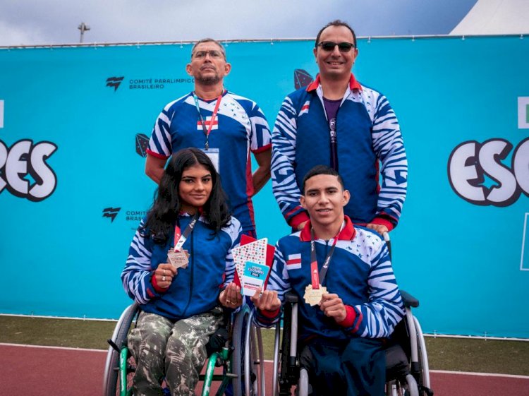 Equipe de Halterofilismo do Amazonas é vice-campeão nacional nas Paralimpíadas Escolares