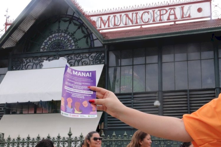 Conscientização: Campanha 16 Dias de Ativismo é levada para pontos estratégicos do Centro de Manaus
