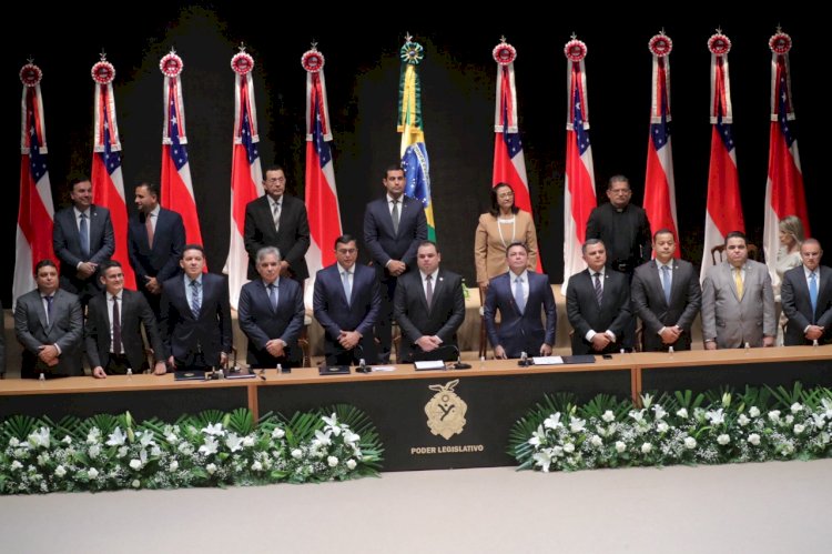 Empossado novamente governador, Wilson Lima diz que seguirá ouvindo a população para conduzir os destinos do Amazonas