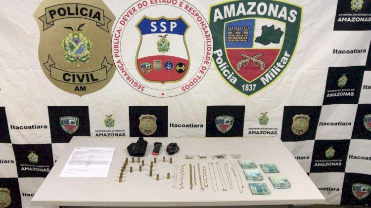 Em Itacoatiara, PC-AM prende homem que roubou joias de ouro avaliadas em cerca de R$ 200 mil
