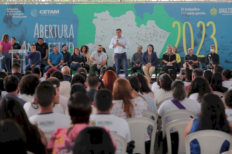 Com mais de 8 mil alunos matriculados, governador Wilson Lima dá início ao ano letivo do Cetam na capital