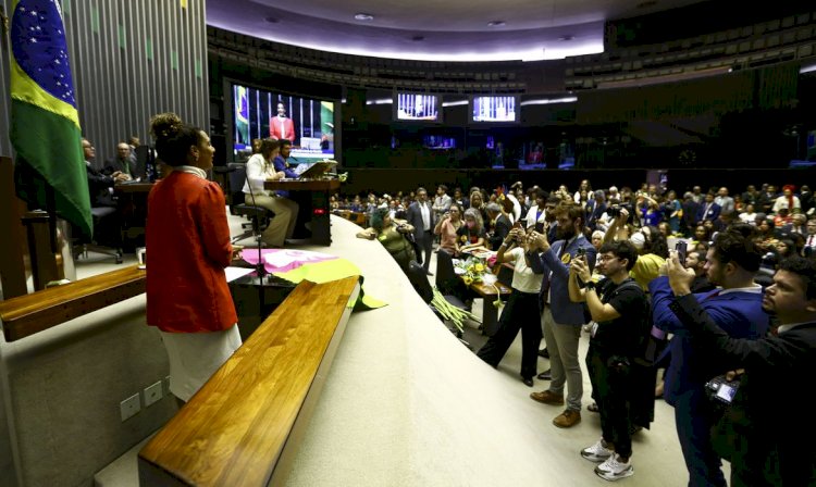Marielle é homenageada no plenário da Câmara dos Deputados