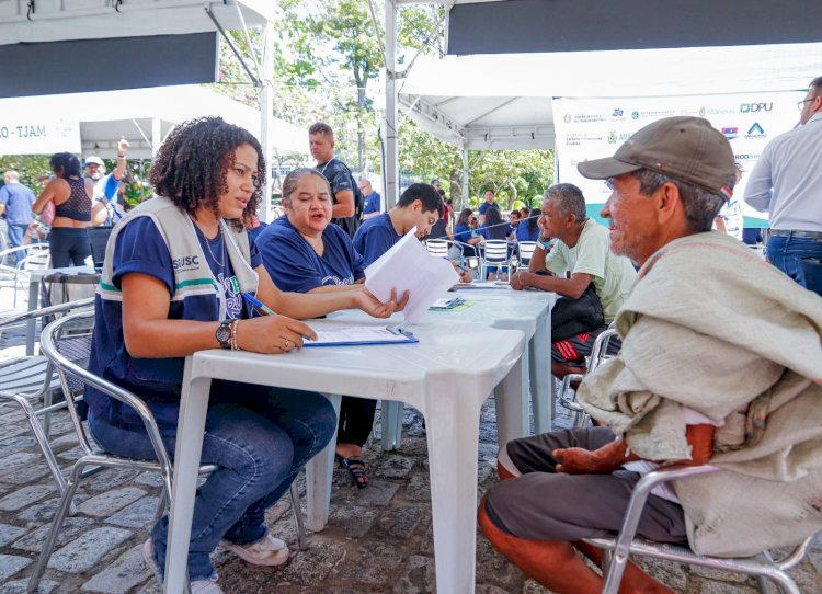 Governo do Amazonas atende pessoas em situação de rua e drogadição no mutirão Pop Rua Jud, do TJAM