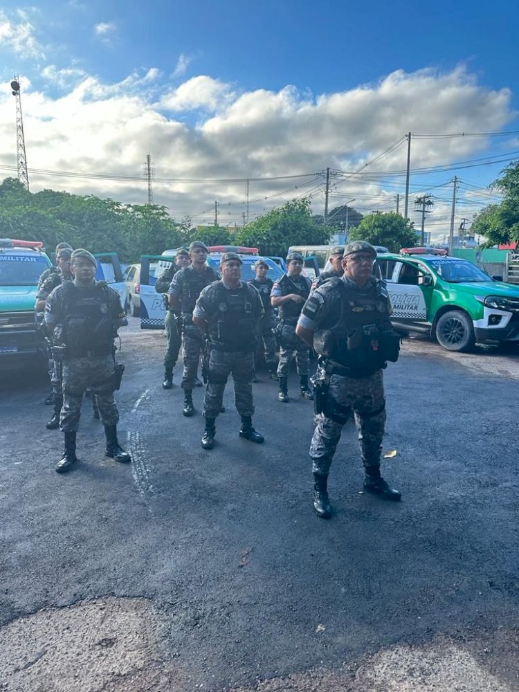 Policiais da operação Hórus/Fronteira Mais Segura, coordenados pela SSP-AM, reforçam policiamento em Parintins