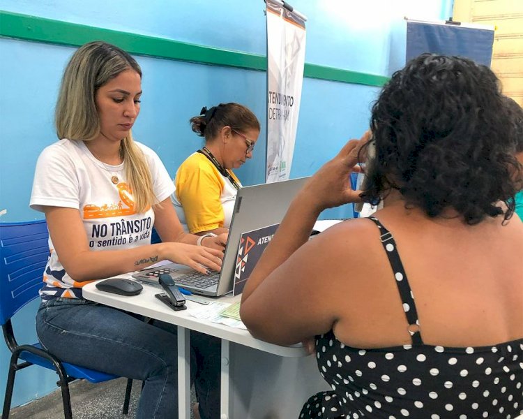 Detran Amazonas levou serviços essenciais ao ‘Manaus Mais Cidadã’, na zona leste da capital