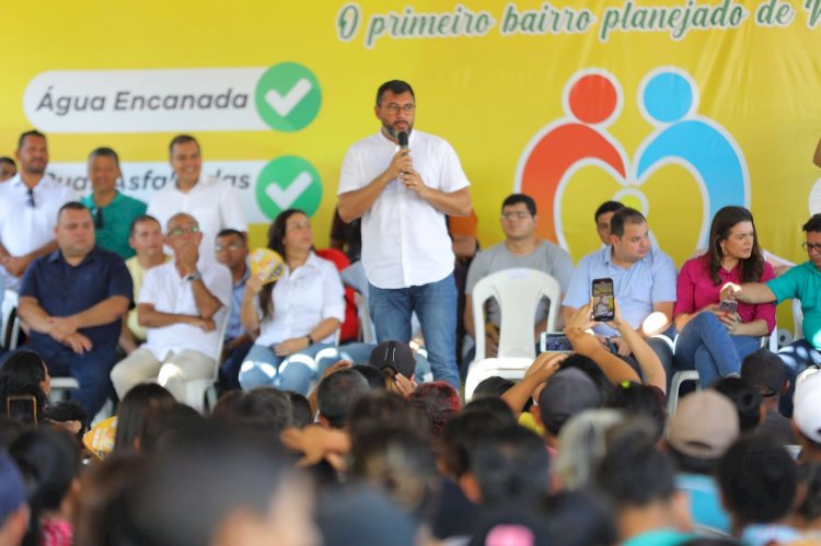 Em Maués, governador Wilson Lima inaugura loteamento na estrada do Guaranatuba