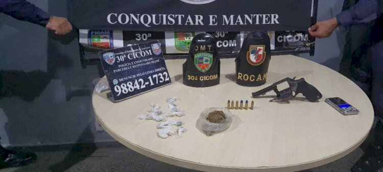 Cinco armas de fogo foram apreendidas pela Polícia Militar do Amazonas em Manaus e Região Metropolitana