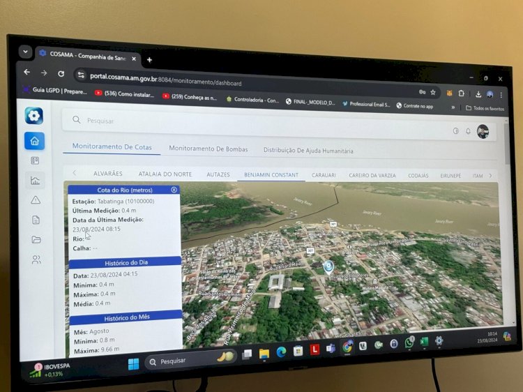 Estiagem 2024: Cosama desenvolve plataforma de monitoramento de recursos hídricos e de ativos presentes nos municípios onde atua no Amazonas