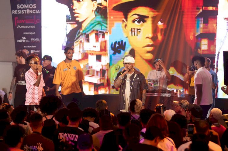 Edi Rock se une a rappers manauaras em show histórico na Expo Favela Innovation Amazonas 2025