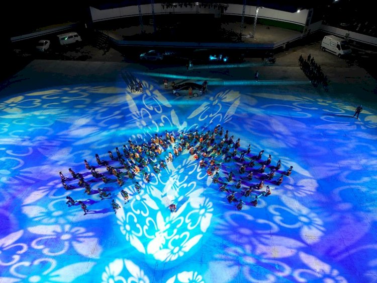 Ciranda Tradicional colore arena do Parque do Ingá no último ensaio técnico antes do Festival