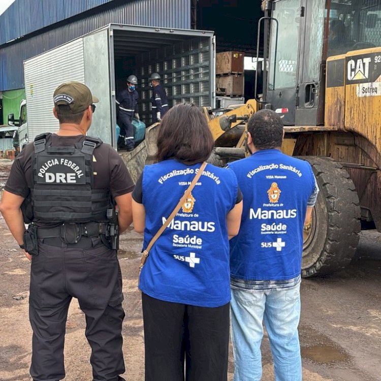 PF incinera 1,4 toneladas de drogas em Manaus