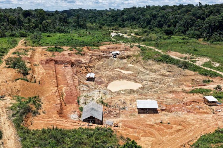 Ipaam identifica garimpo ilegal em Maués, interdita área e aplica multa superior a R$ 3,5 milhões