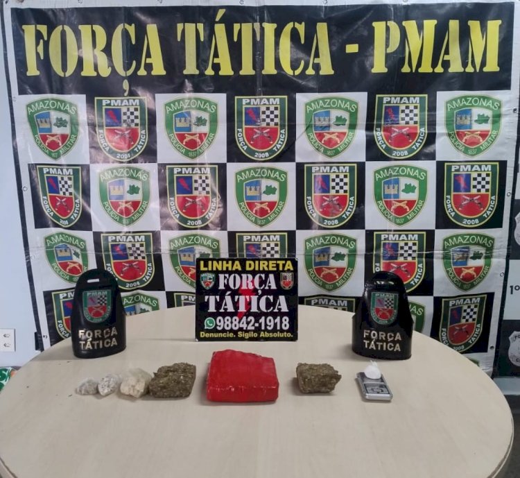 Polícia Militar do Amazonas apreende mais de 1,5kg de entorpecentes na zona sul de Manaus